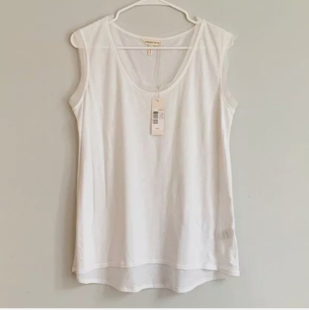COPY - Rebecca Taylor White 'Jenna' Tank - Picture 9 of 11